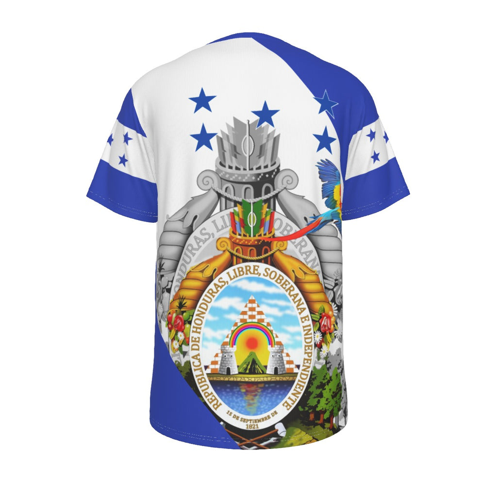 Camiseta Honduras Escudo Nacional Guacamaya Patriótica Hombre