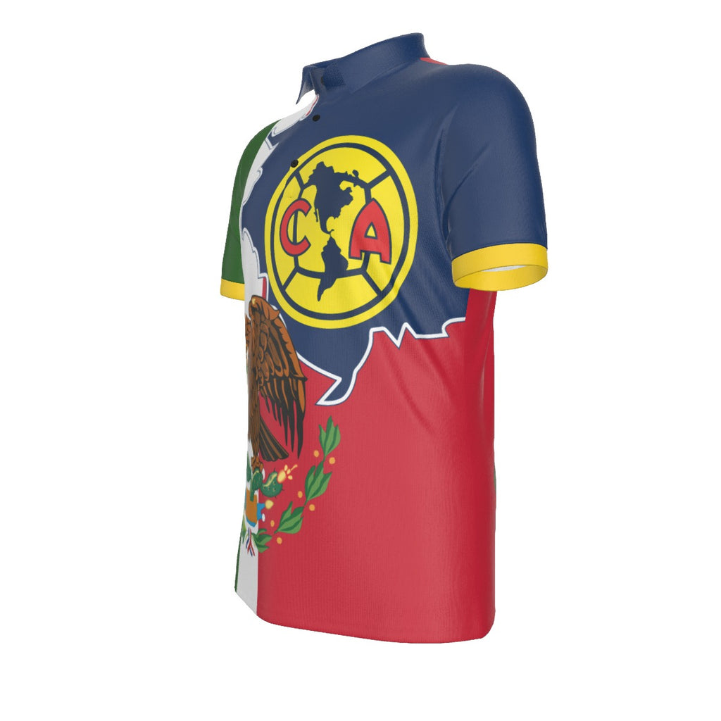 Polo Mexico Club America Aguila Tricolor Hombre