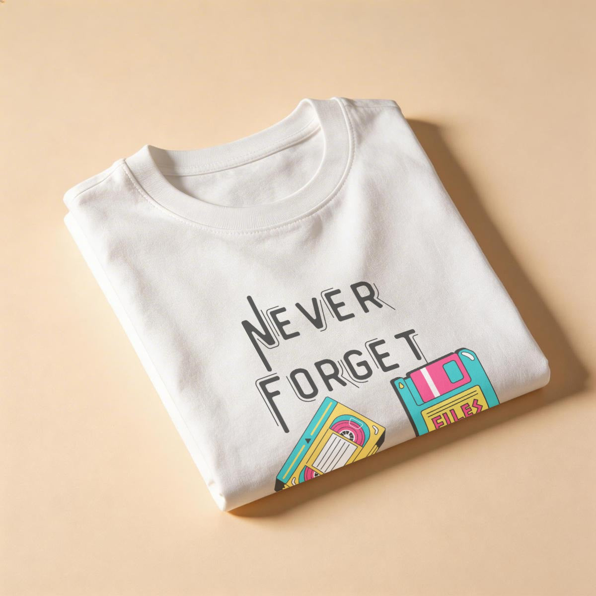 Camiseta Vintage 'Never Forget' Años 80 y 90