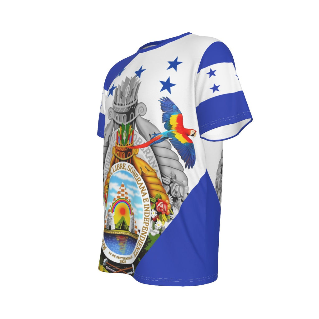 Camiseta Honduras Escudo Nacional Guacamaya Patriótica Hombre
