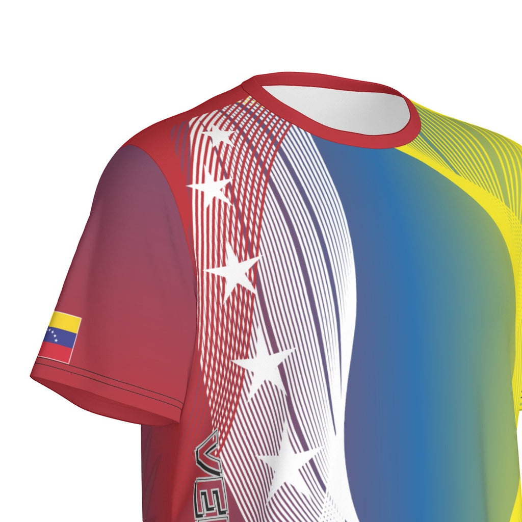 Camiseta Venezuela Escudo Patrio Tricolor – Identidad en Movimiento Unisex