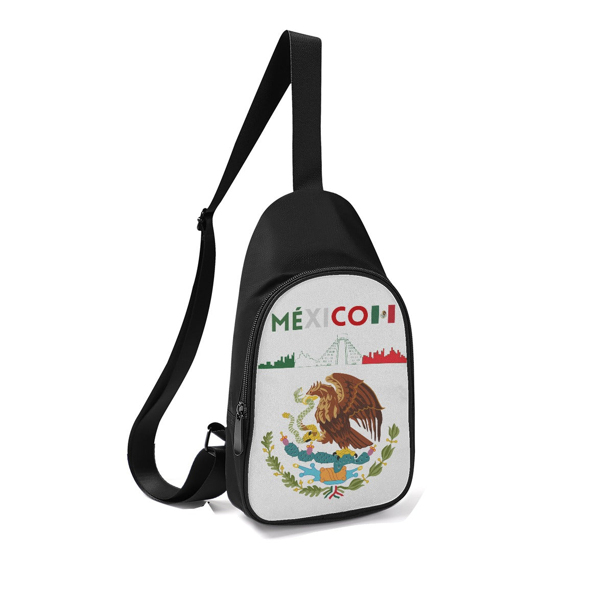 Bolso de Pecho de México Cruzado Premium Estilo Urbano con Escudo Nacional