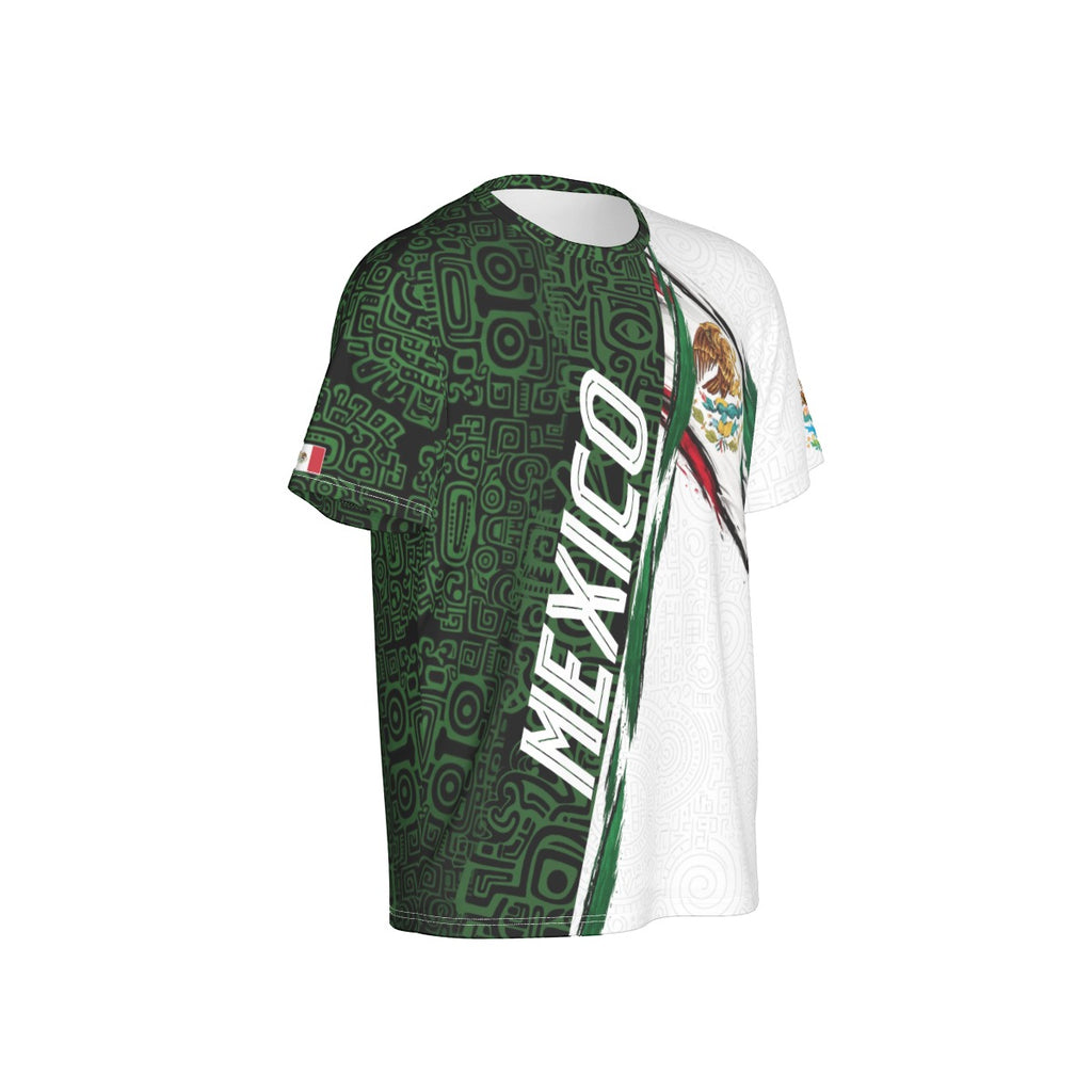 CAMISETA MÉXICO AZTECA JEROGLÍFICOS HOMBRE