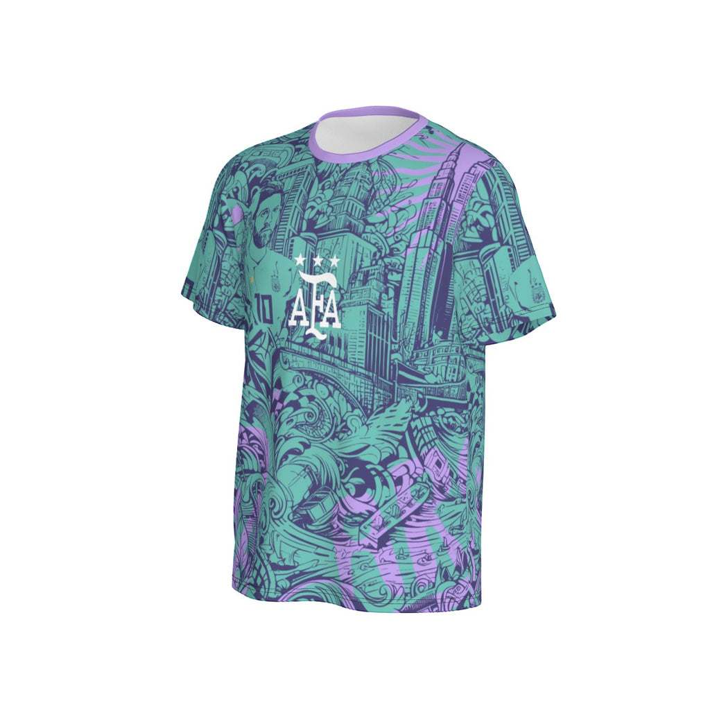 Camiseta Argentina Streetwear Nº10 – Estilo Leyenda Messi Hombre