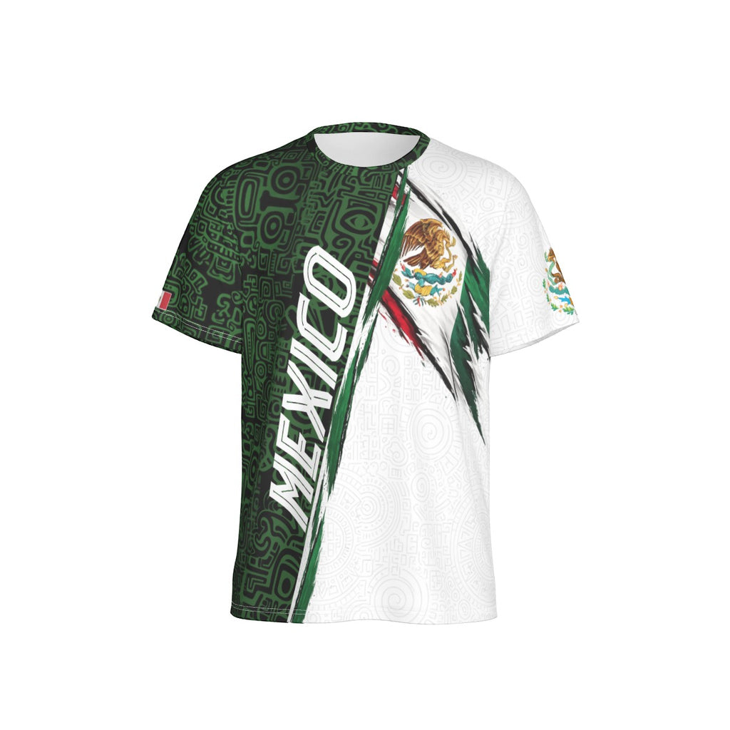 CAMISETA MÉXICO AZTECA JEROGLÍFICOS HOMBRE