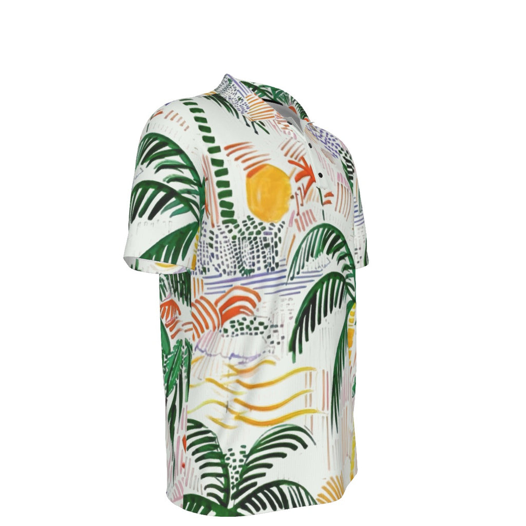 Camisa Polo Tropical para Hombre – Diseño Verano / Playa | Polo Casual