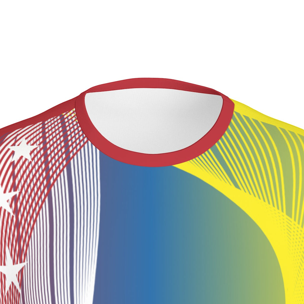Camiseta Venezuela Escudo Patrio Tricolor – Identidad en Movimiento Unisex