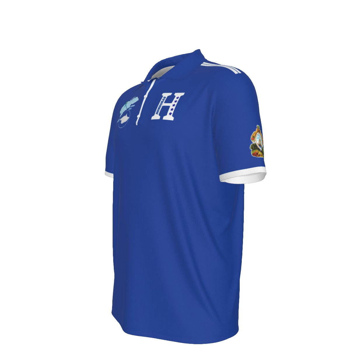 Camisa Honduras Mapa Origen Simbolos Polo Azul Hombre 0501 SPS