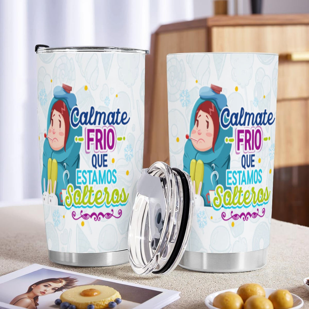 Tasse et Mug Amusant  Calme-toi, on est célibataires Saint-Valentin