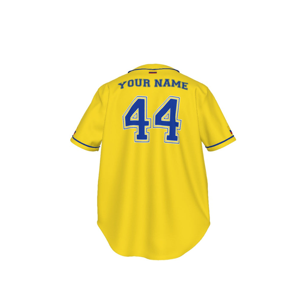 Jersey Béisbol Colombia Personalizable Estilo Deportivo Nombre y Números