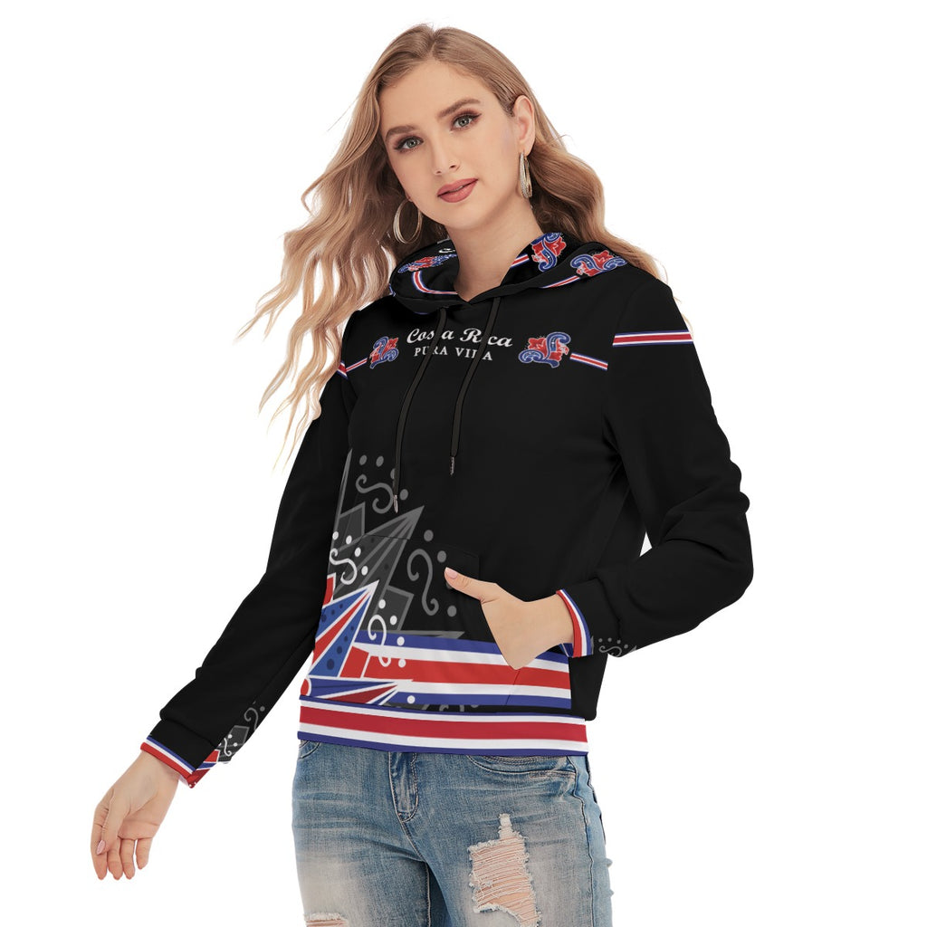 Sudadera con Capucha Costa Rica Streetwear Mujer – Pura Vida Urbana