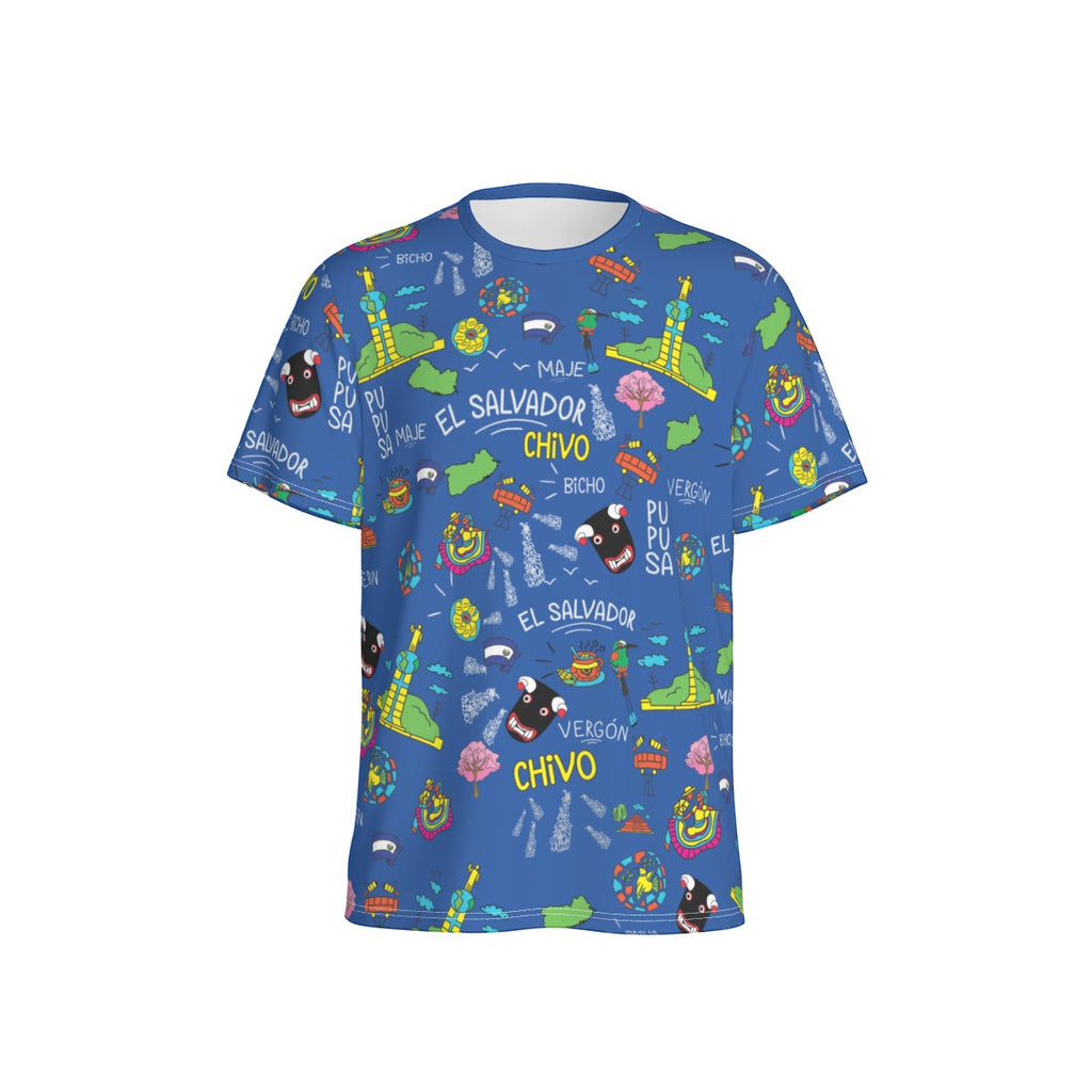 Camiseta El Salvador Cultura Popular Ilustrada