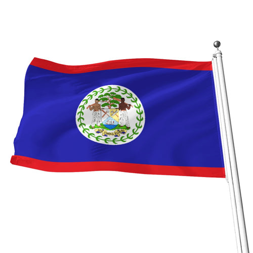 Bandera de Belice Azul con Escudo Nacional