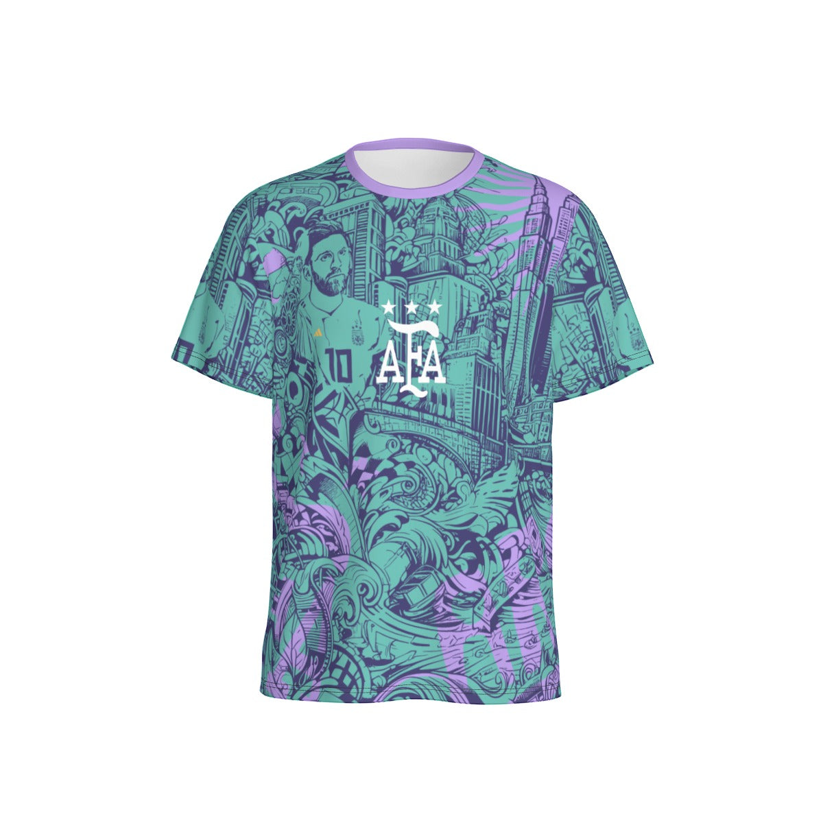 Camiseta Argentina Streetwear Nº10 – Estilo Leyenda Messi Hombre