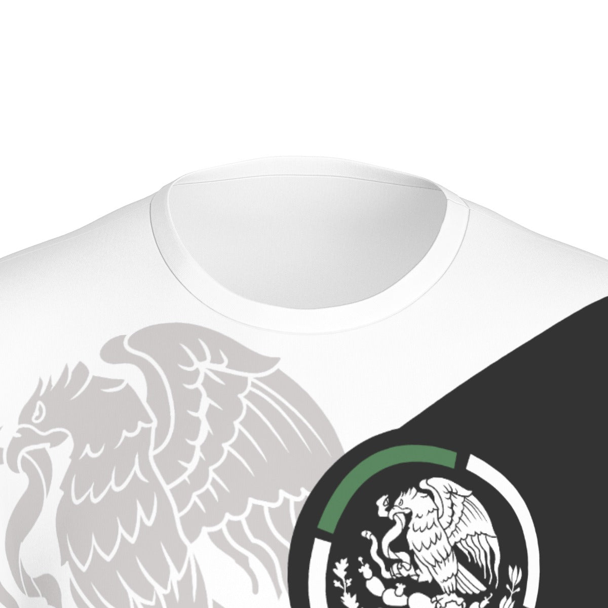 Camiseta México Escudo Nacional y Arte Prehispánico Unisex