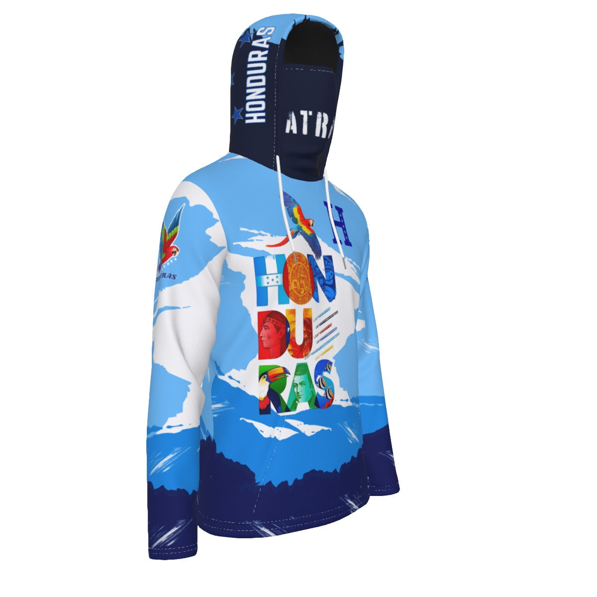 Sudadera con Capucha Honduras Streetwear Hoodie – Orgullo Catracho con Mascara Integrada