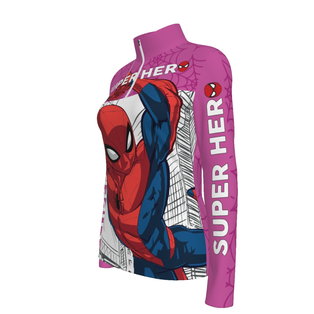 Camiseta Deportiva Manga Larga Mujer Superhéroe Urbano – Poder Femenino