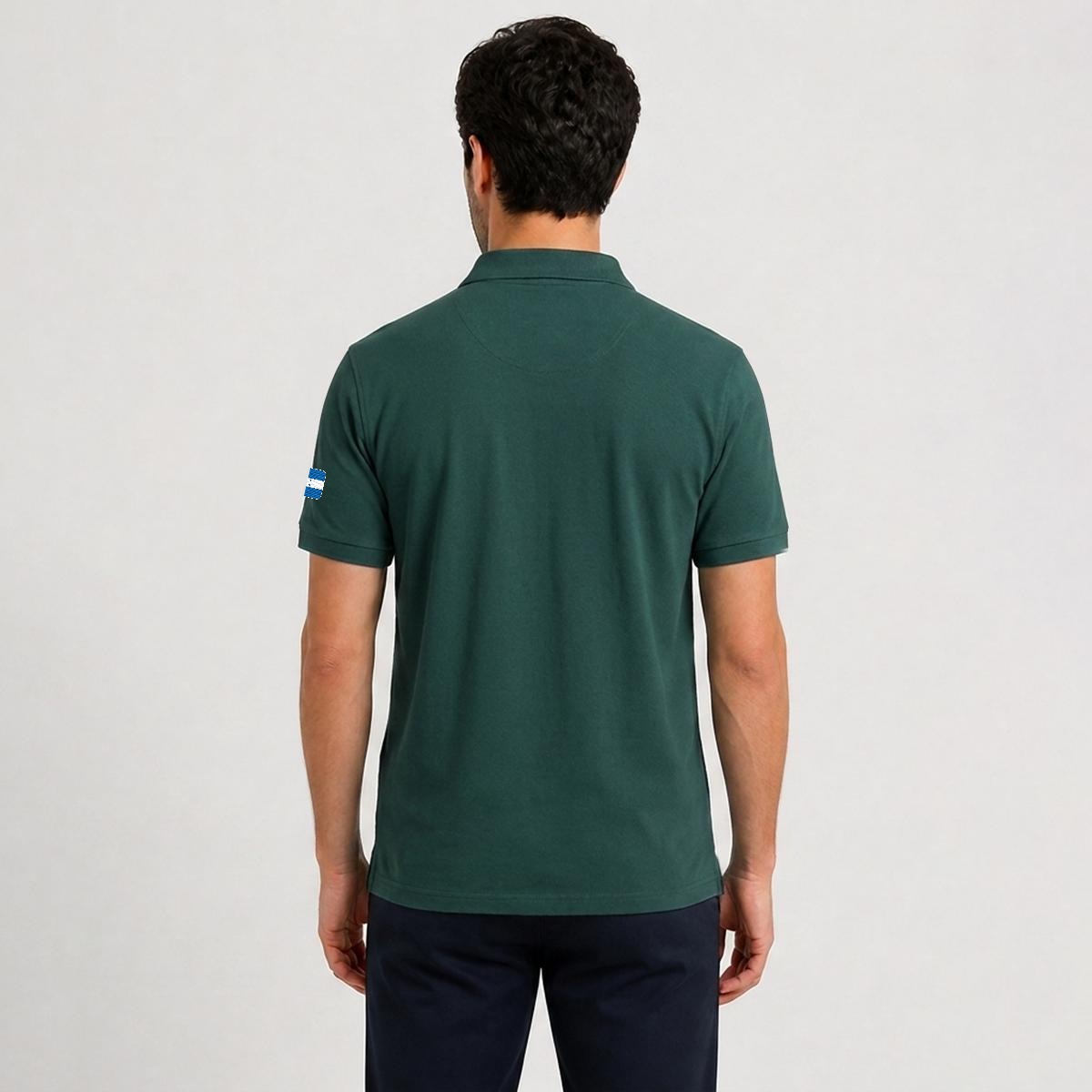 Camisa Tipo Polo de Honduras Bordado H de Cinco Estrellas