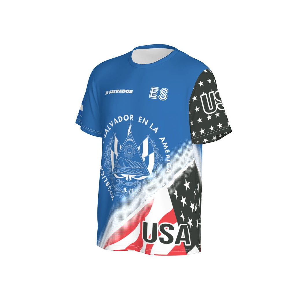 Camiseta El Salvador x USA Doble Identidad Unisex