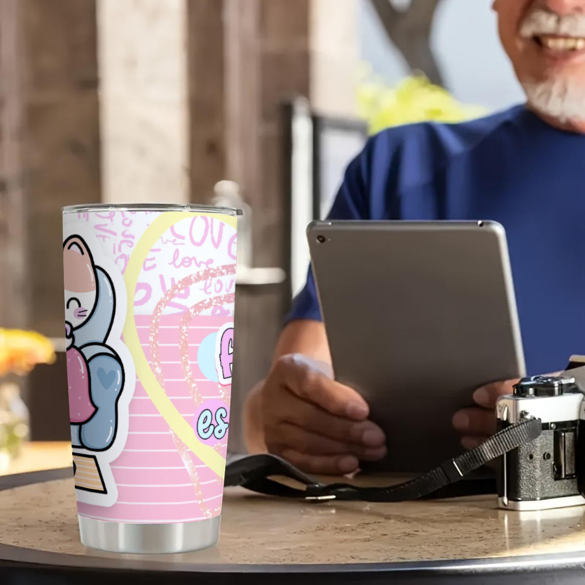 Tumbler - Taza Mi Té Favorito es Tenerte a Mi Lado – Colección San Valentin