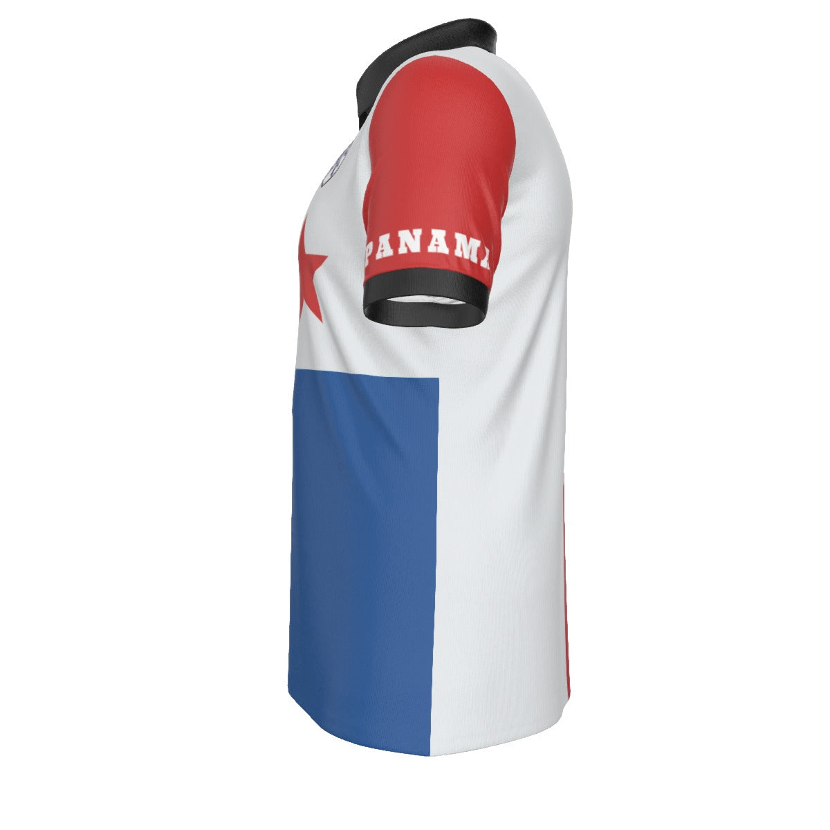 Polo Panama Clasica Con Vivos Negro