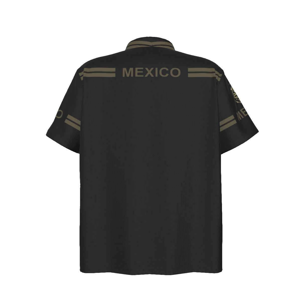 Camisa Hawaiana Mexico Aguila Imperial Cuello Cubano Hombre