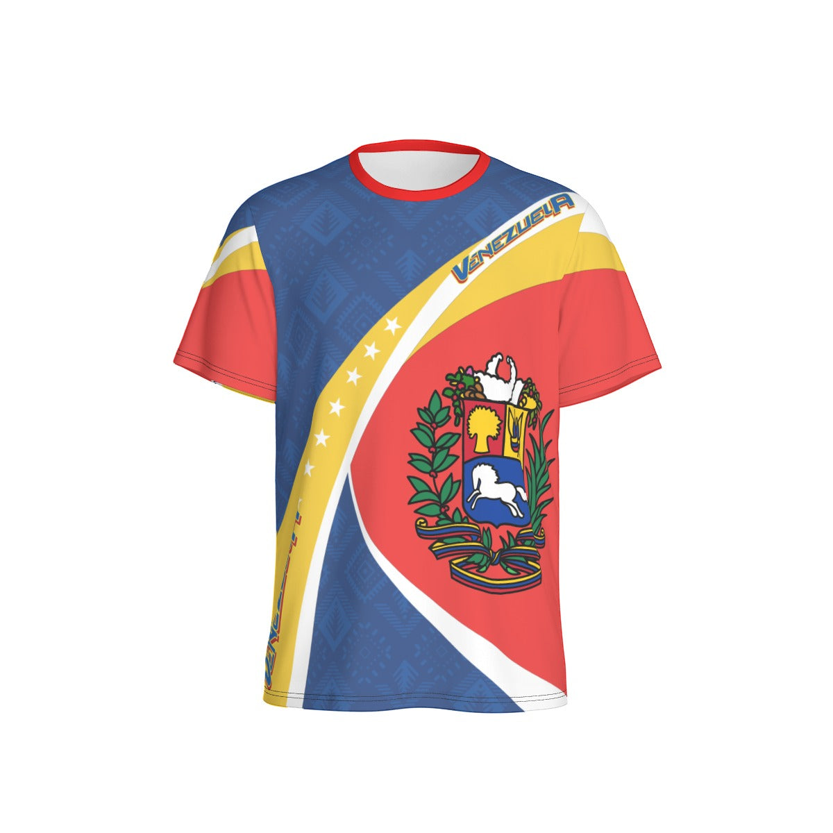 Camiseta Venezuela Patriótica – Escudo Nacional Tricolor Unisex