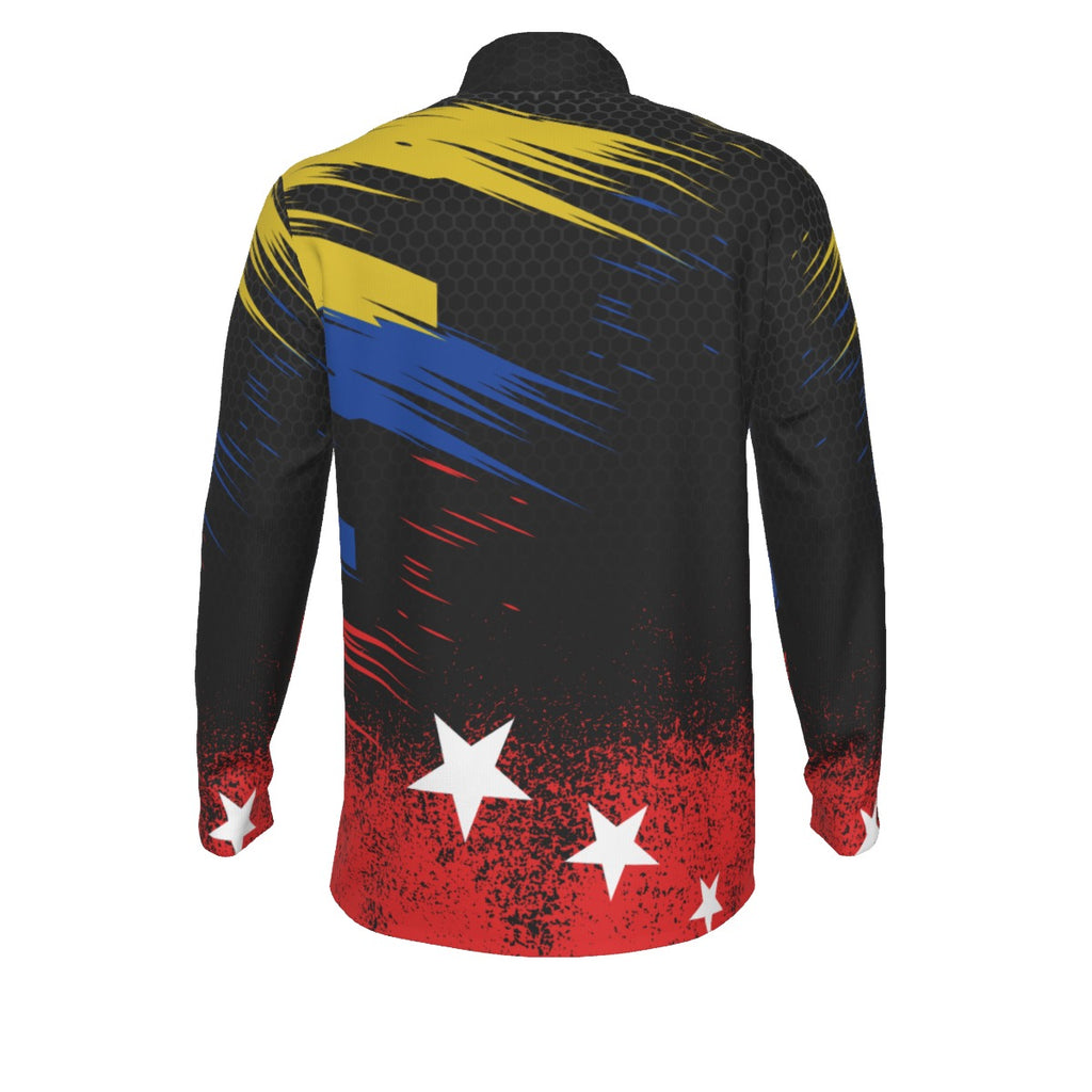 Sudadera Venezuela Tricolor Streetwear Deportes Collar Hombre