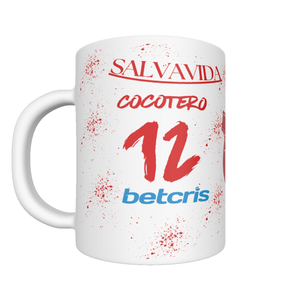 Taza Deportiva Honduras Club Vida – Diseño Escudo Rojo