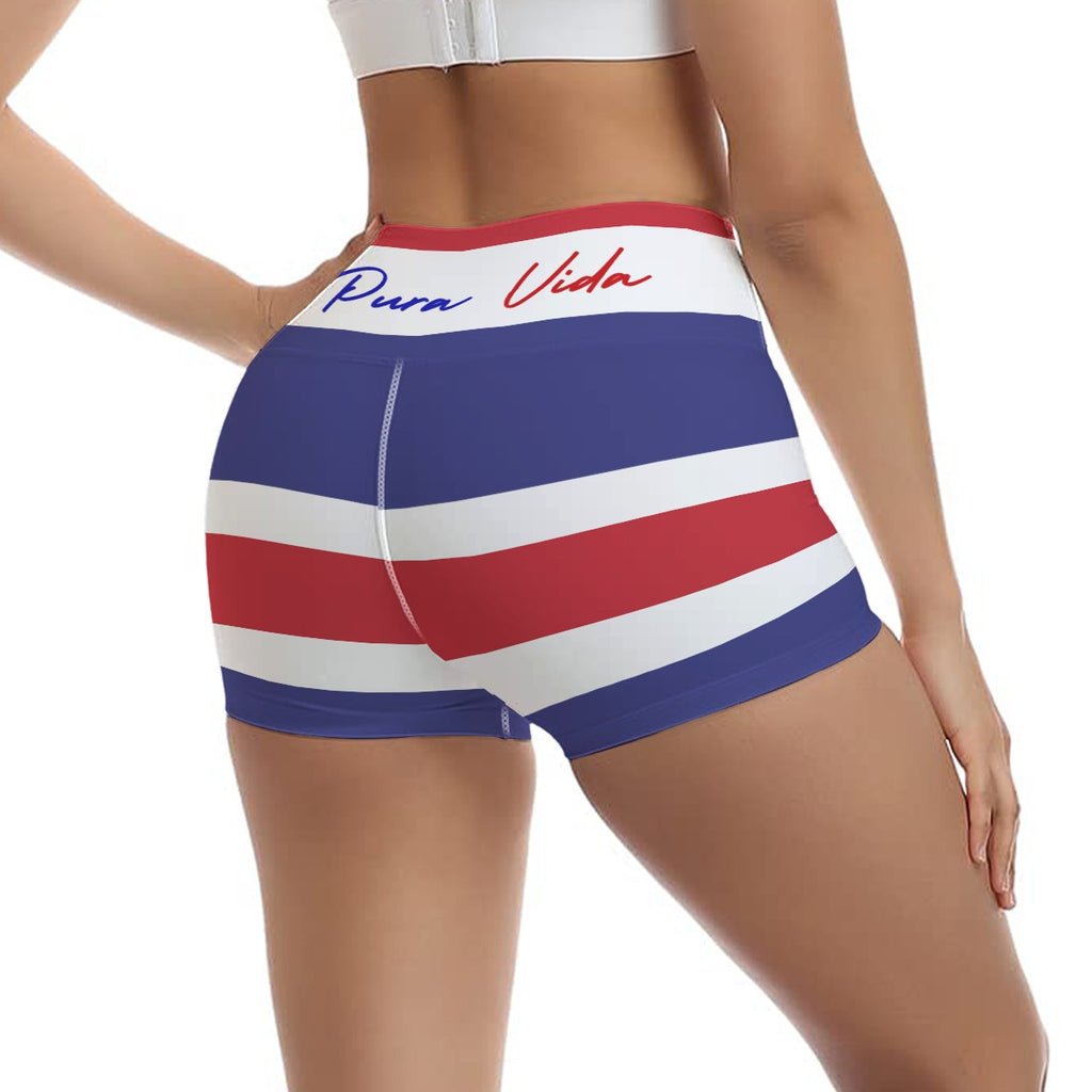 Short Deportivo Costa Rica Bandera Slim Fit Mujer