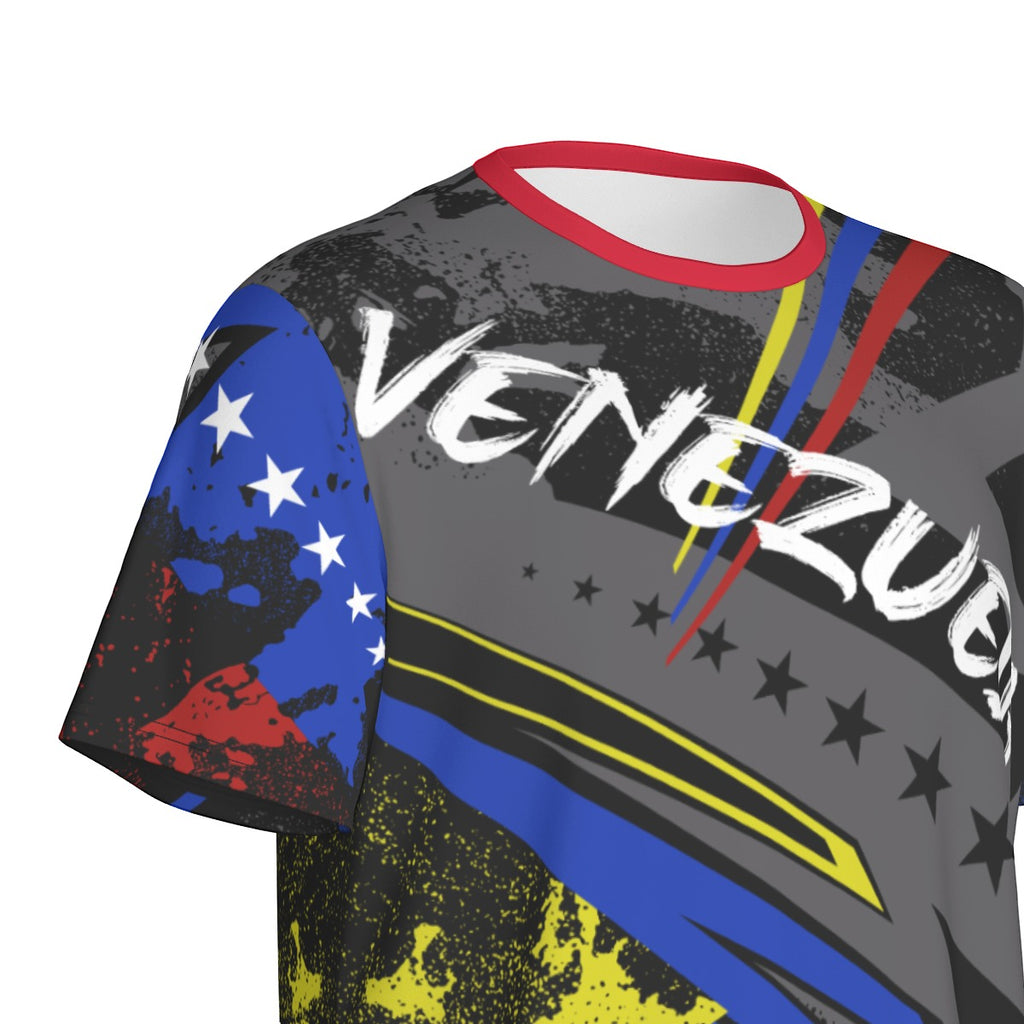 Camiseta Venezuela Streetwear Tricolor – Energía Urbana Hombre