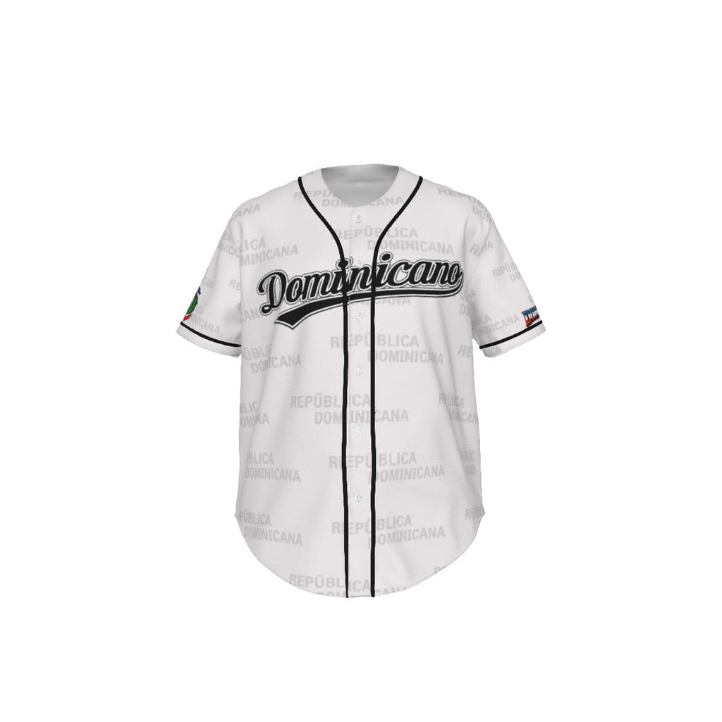 Camiseta Tipo Jersey Béisbol Dominicana Personalizable con Nombre y Número