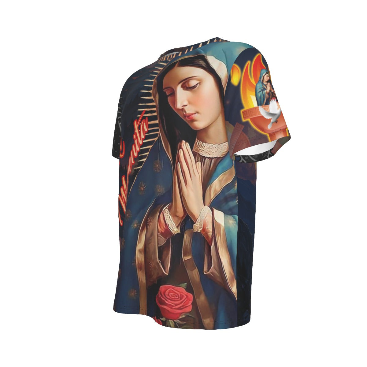 Camisa Virgen de Guadalupe Streetwear – María Celestial Hombre