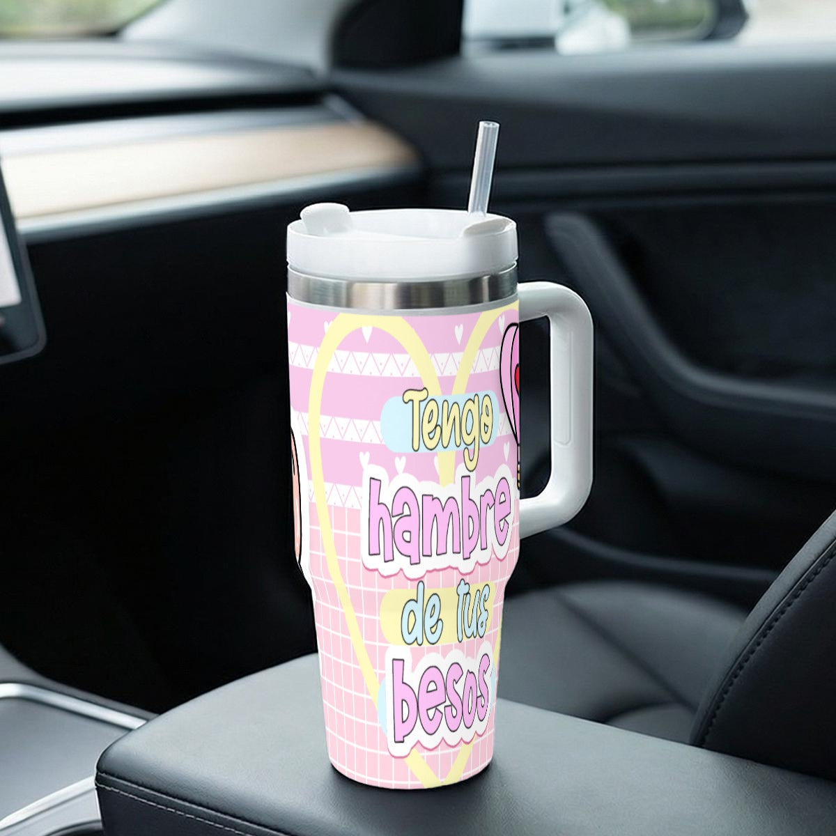 Tumbler - Taza Tengo Hambre de Tus Besos – Colección San Valentín