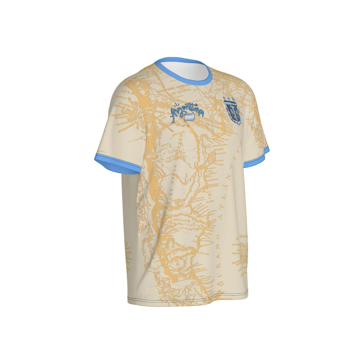 Camiseta Argentina Streetwear Mapa Nacional – Hombre