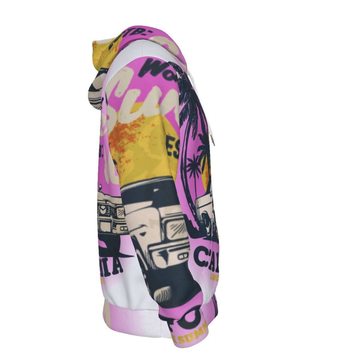 Sudadera Hoodie California Retro Long Beach – Interior Afelpado
