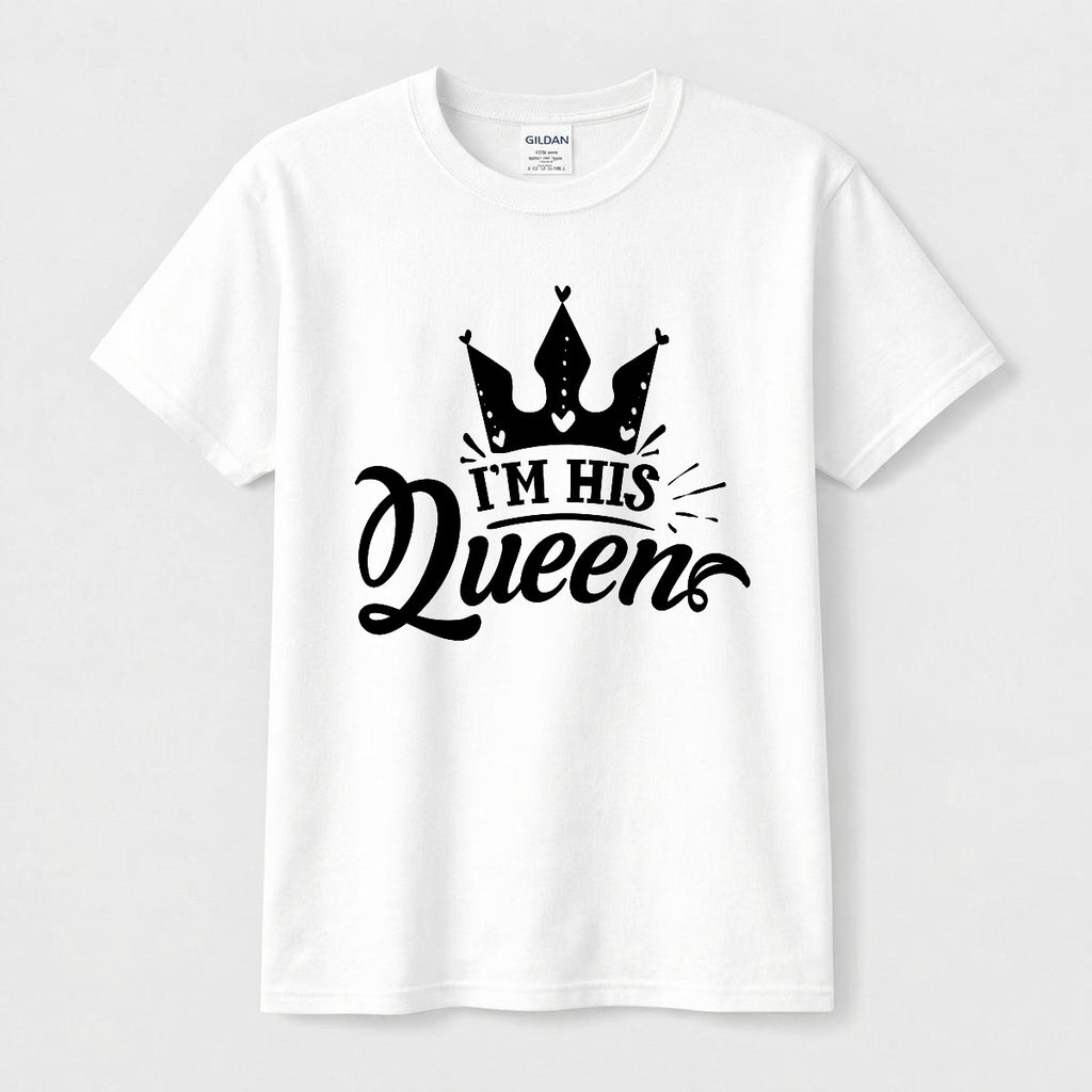 Camiseta para Parejas 'I'm His Queen' con Corona