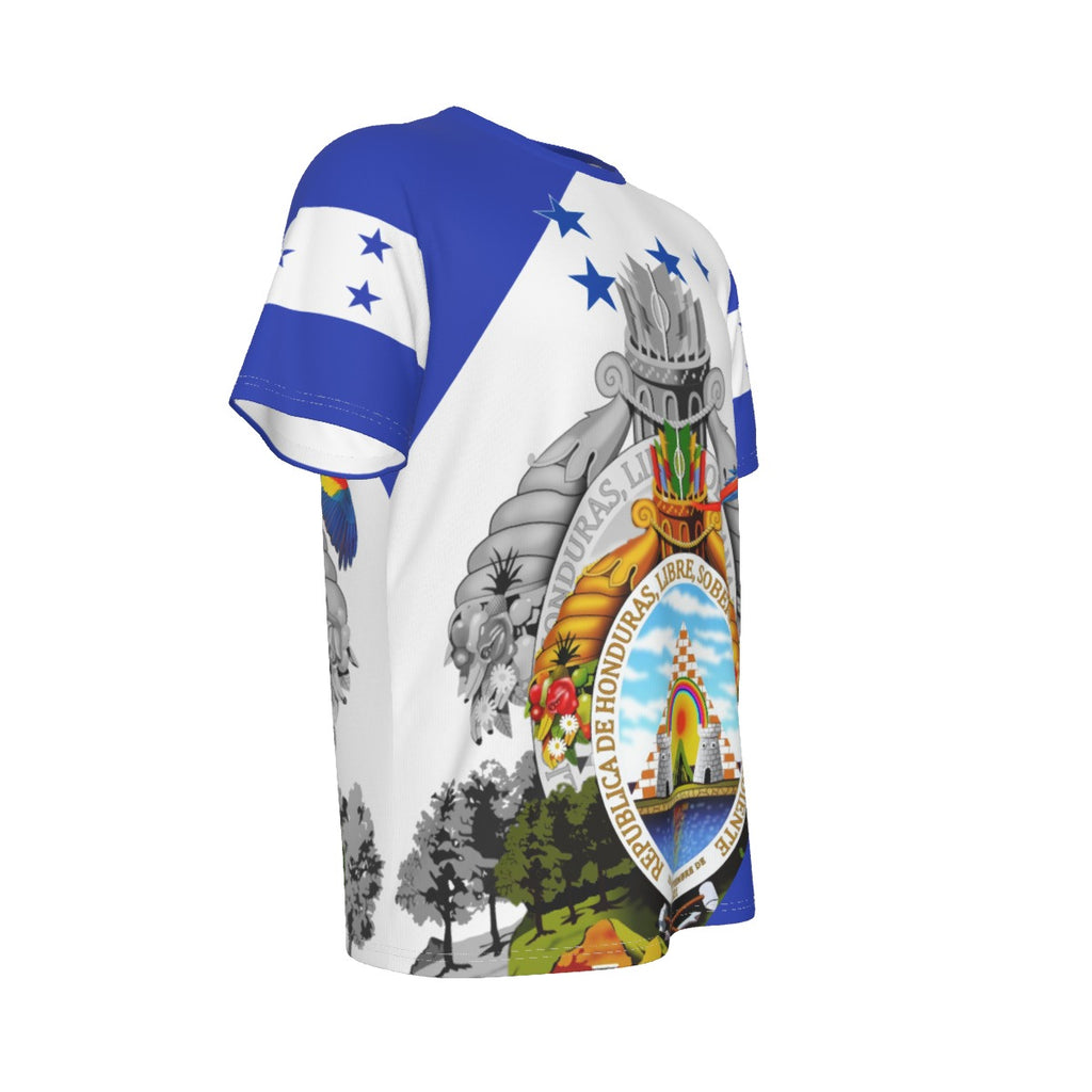 Camiseta Honduras Escudo Nacional Guacamaya Patriótica Hombre