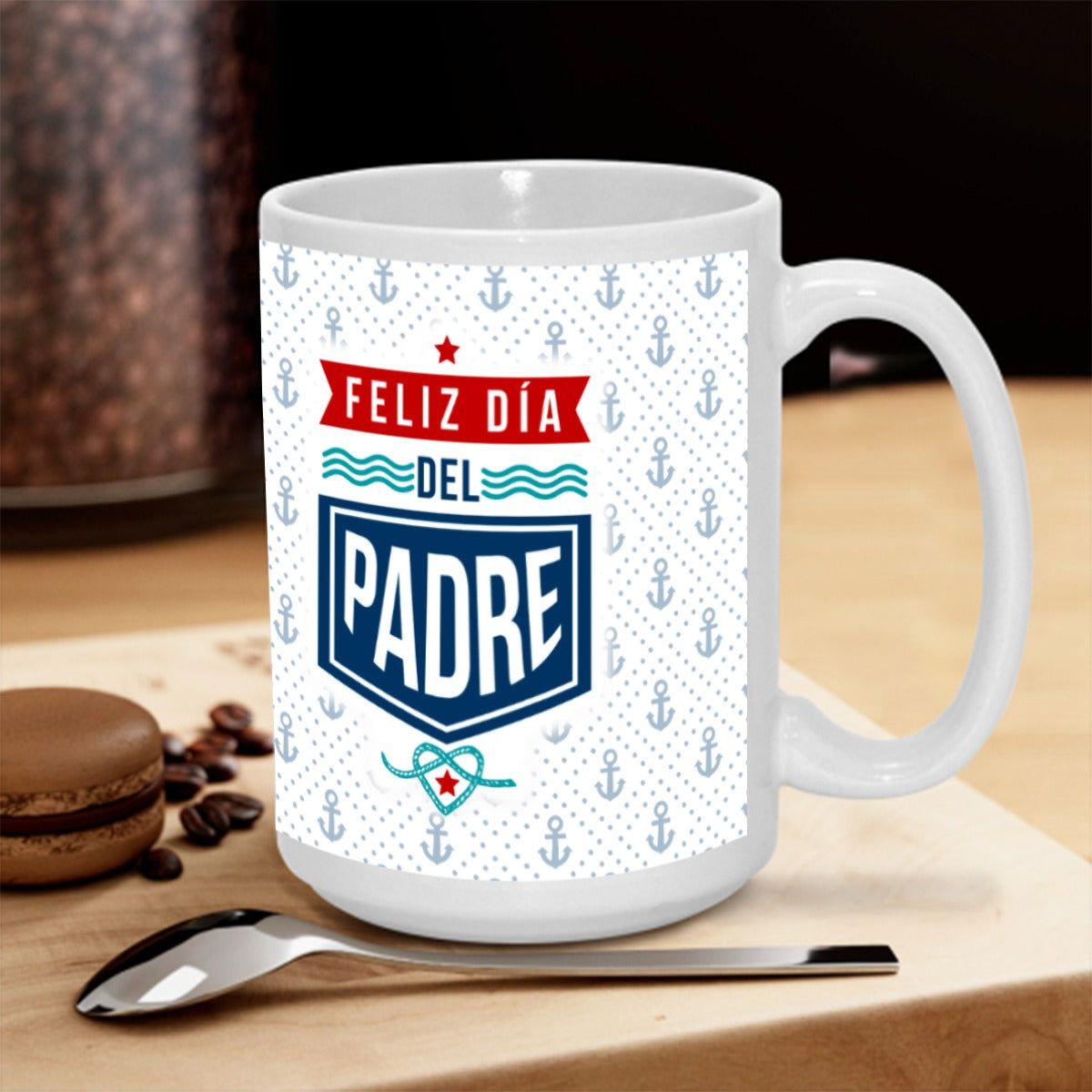 Taza 15 Onz Feliz Día del Padre – Que el Señor te Cuide y te Guarde