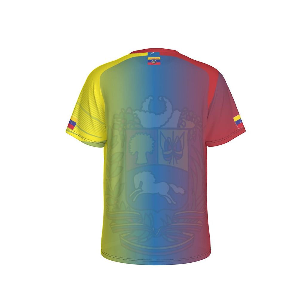 Camiseta Venezuela Escudo Patrio Tricolor – Identidad en Movimiento Unisex