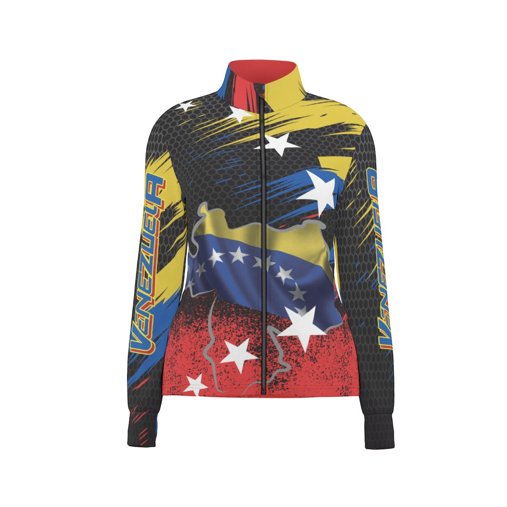 Chaqueta Venezuela Tricolor Textura Deportiva Mujer