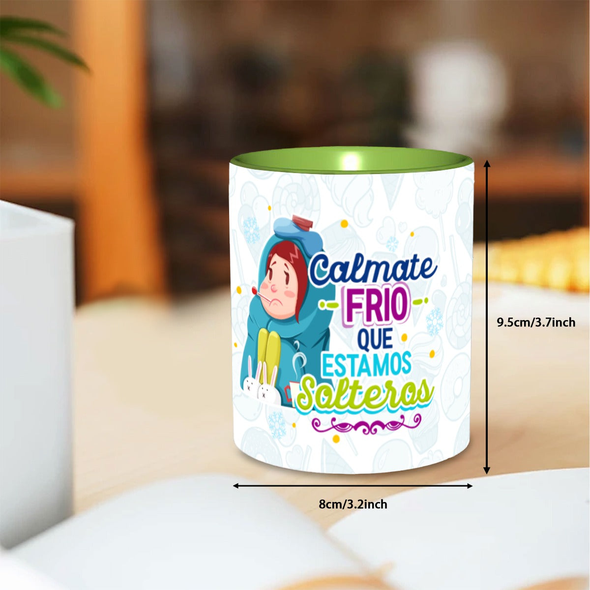Taza y Tumbler Divertido  Cálmate Frío que Estamos Solteros San Valentin