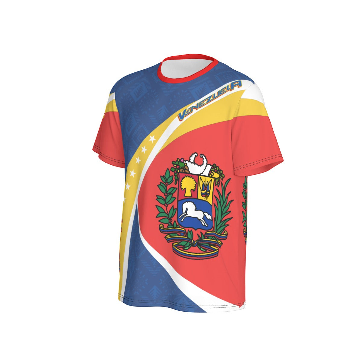 Camiseta Venezuela Patriótica – Escudo Nacional Tricolor Unisex