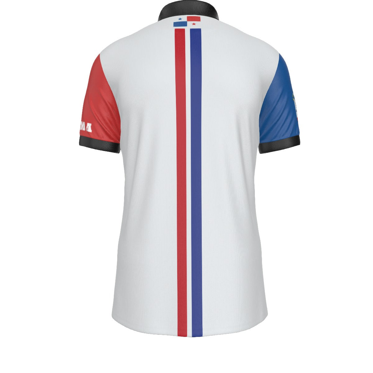 Polo Panama Clasica Con Vivos Negro