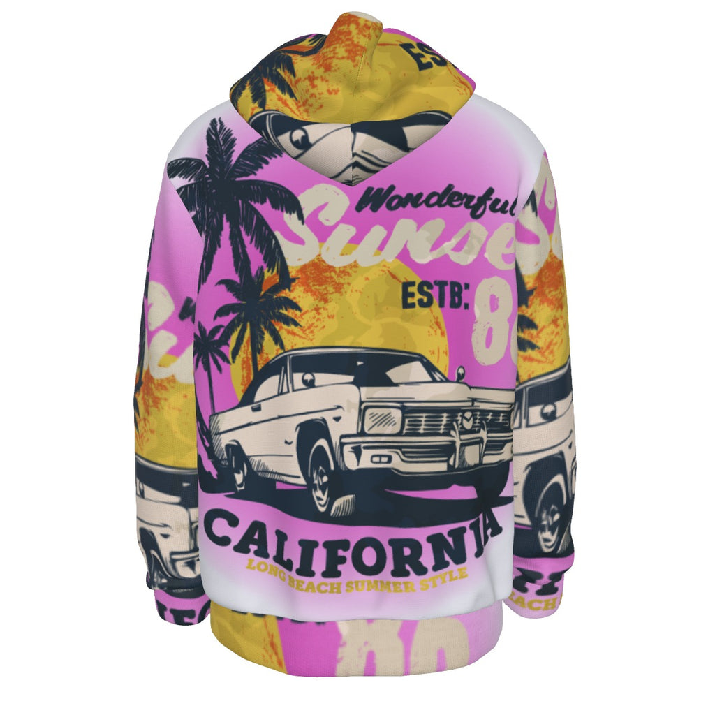 Sudadera Hoodie California Retro Long Beach – Interior Afelpado