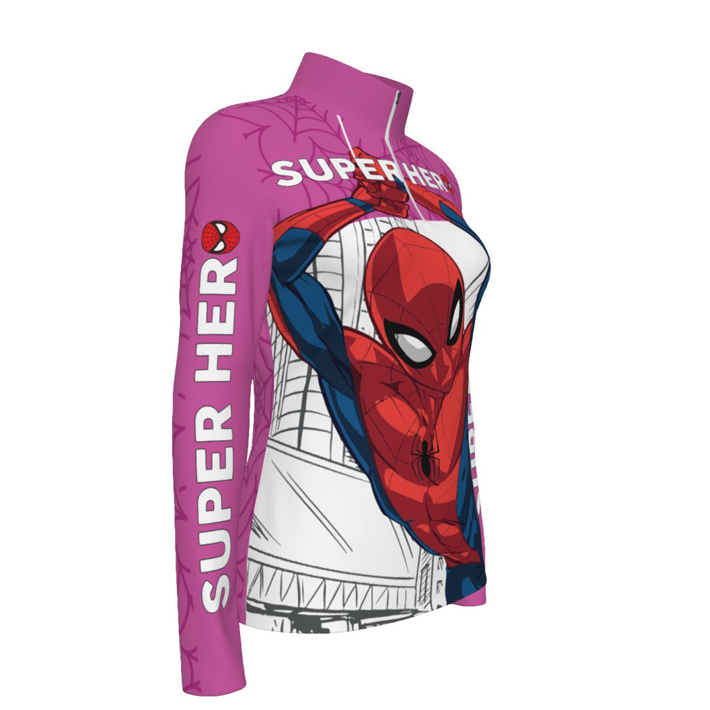 Camiseta Deportiva Manga Larga Mujer Superhéroe Urbano – Poder Femenino