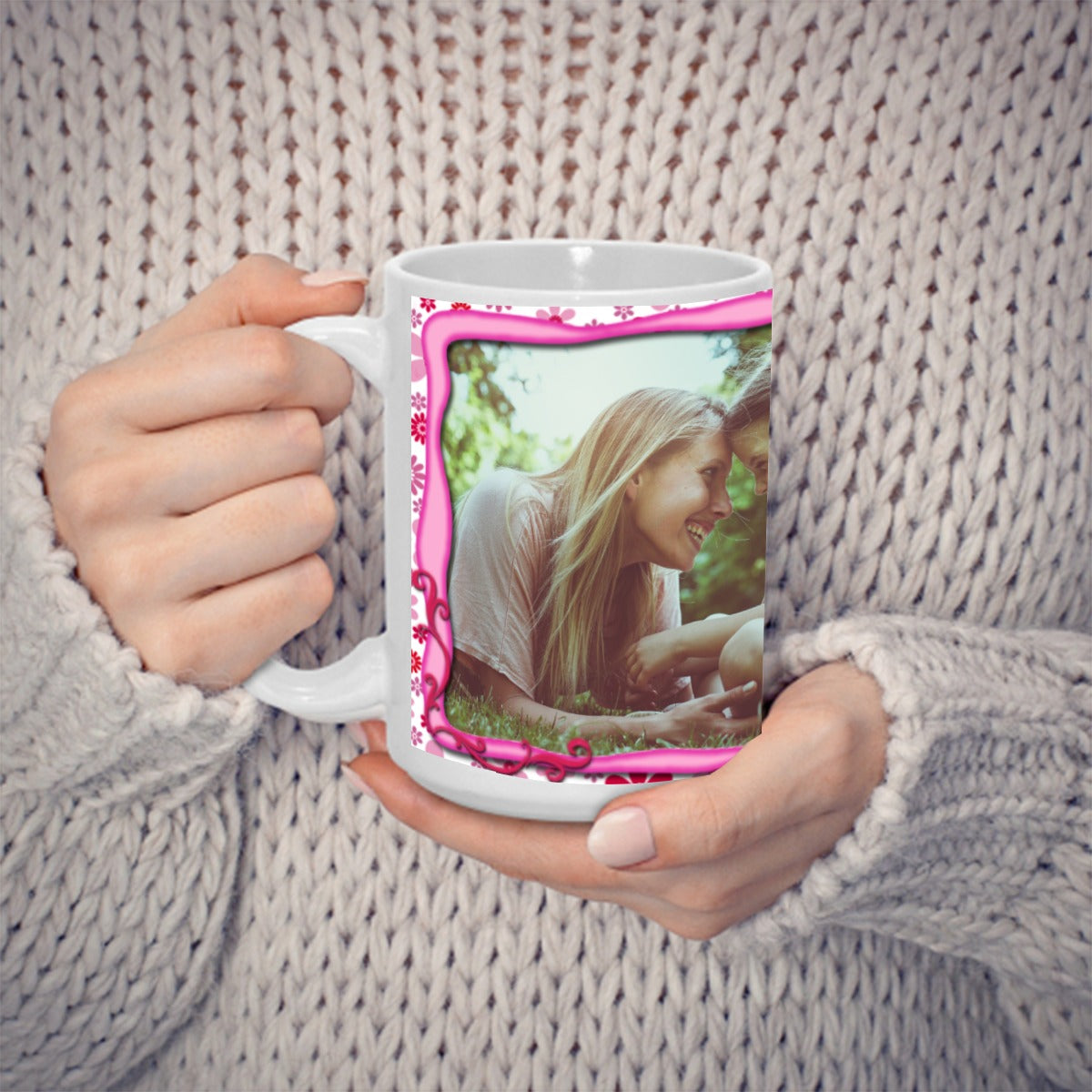 Taza Personalizada Día de la Madre con Foto y Mensaje Feliz Día Mamá