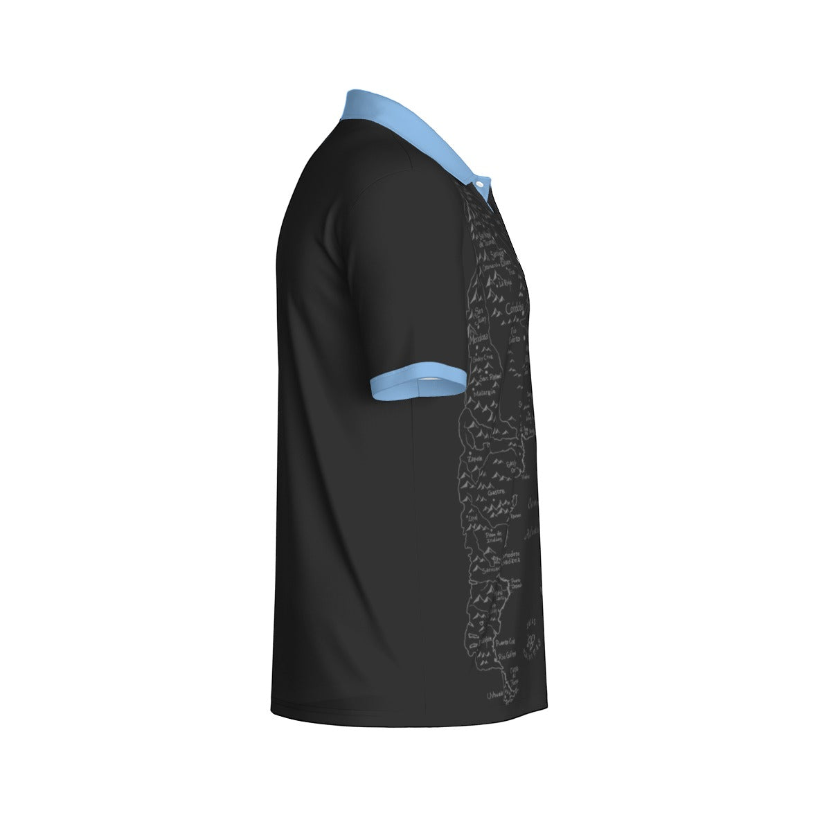 Camiseta Tipo Polo Argentina Mapa – Identidad Nacional (Hombre)