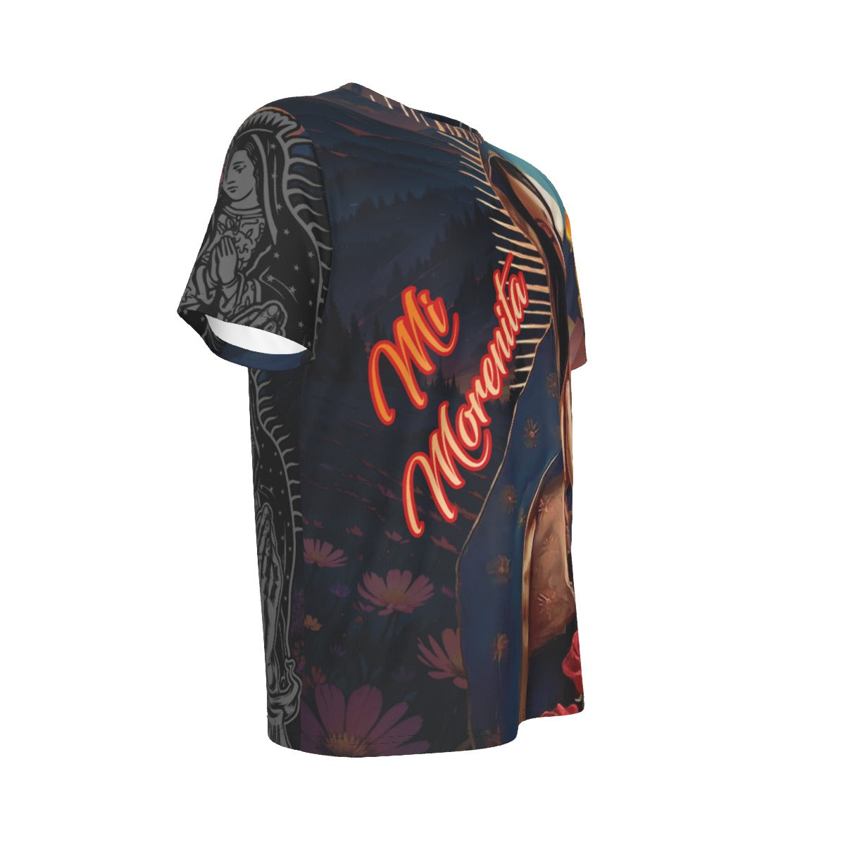 Camisa Virgen de Guadalupe Streetwear – María Celestial Hombre