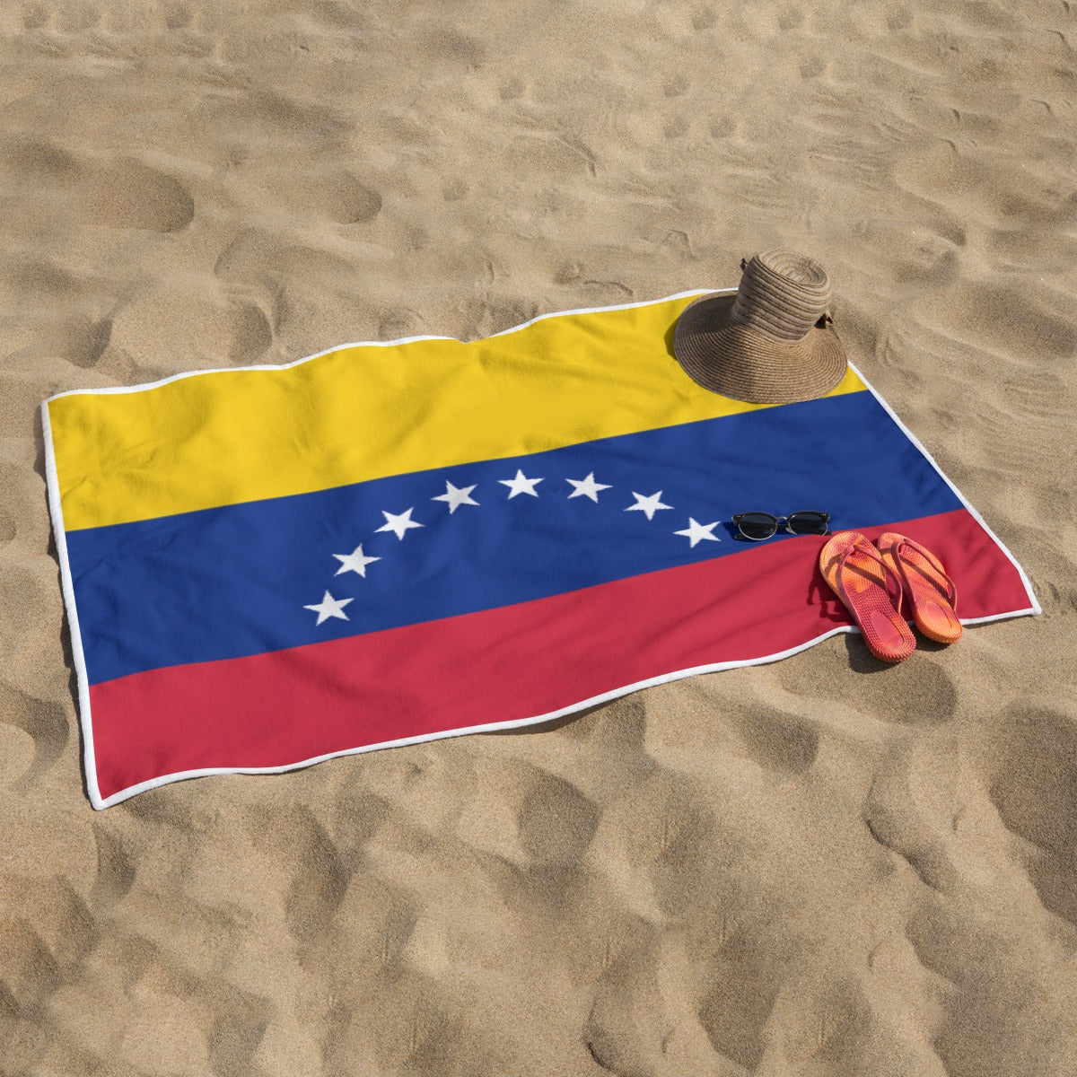 Toalla de Playa Venezuela Poliéster Diseño Bandera Venezolana